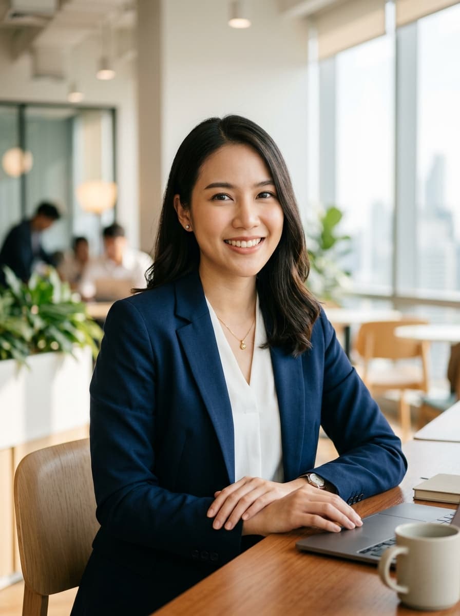 ผู้เรียน Siam Advice Learn กำลังเรียนผ่านแท็บเล็ต